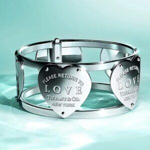 Tiffany Co. Return to Love Wide Hinge Cuff Bracelet